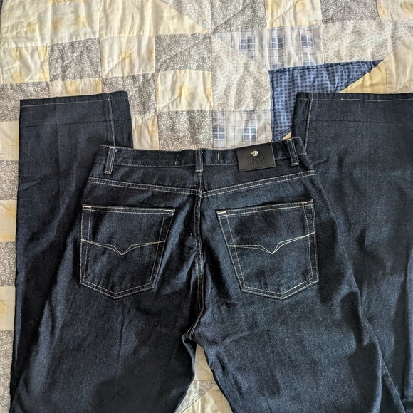 Versace Men's Straight Leg blue Jeans 30 x 32.5 in Like New Condition - Picture 8 of 13